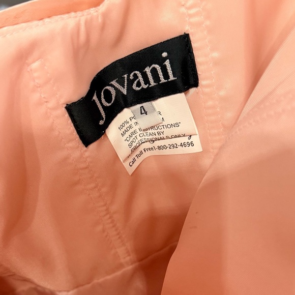 Jovani Pink Tulle Rosette Formal Mini Dress Prom Homecoming Wedding Guest 4 NEW - Picture 3 of 5